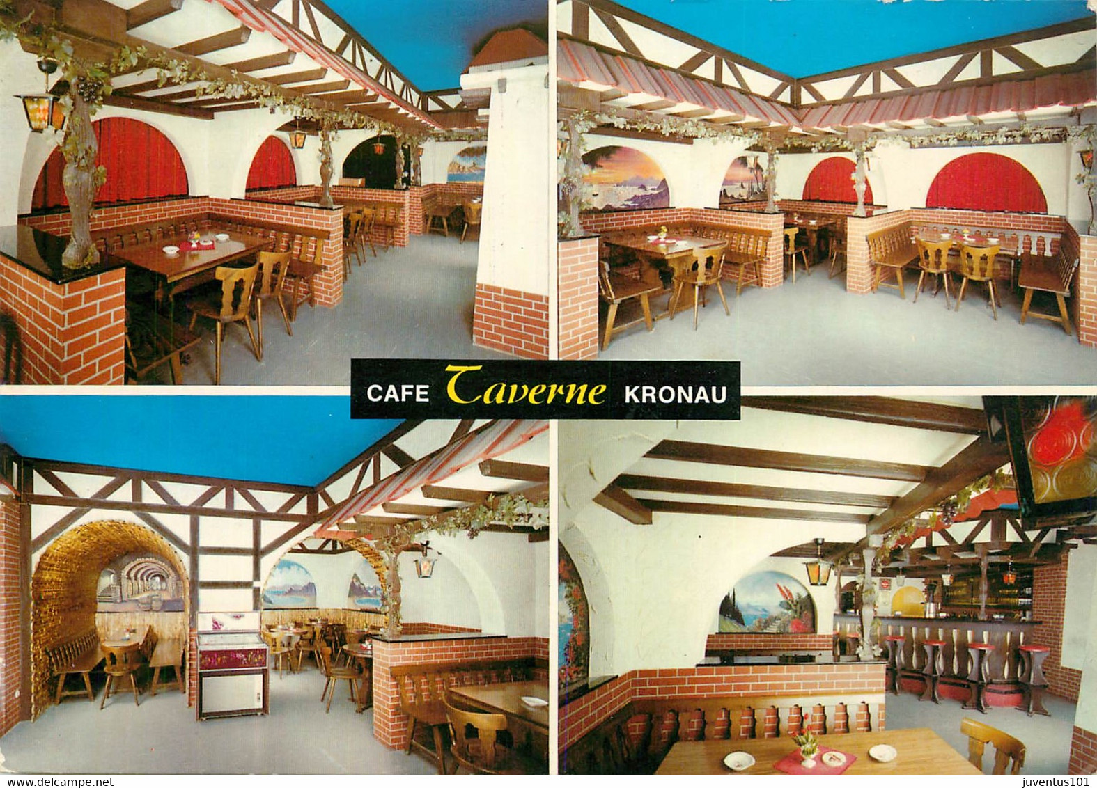 CPSM Kronau bei Bad Mingolsheim-Café taverne    L1351