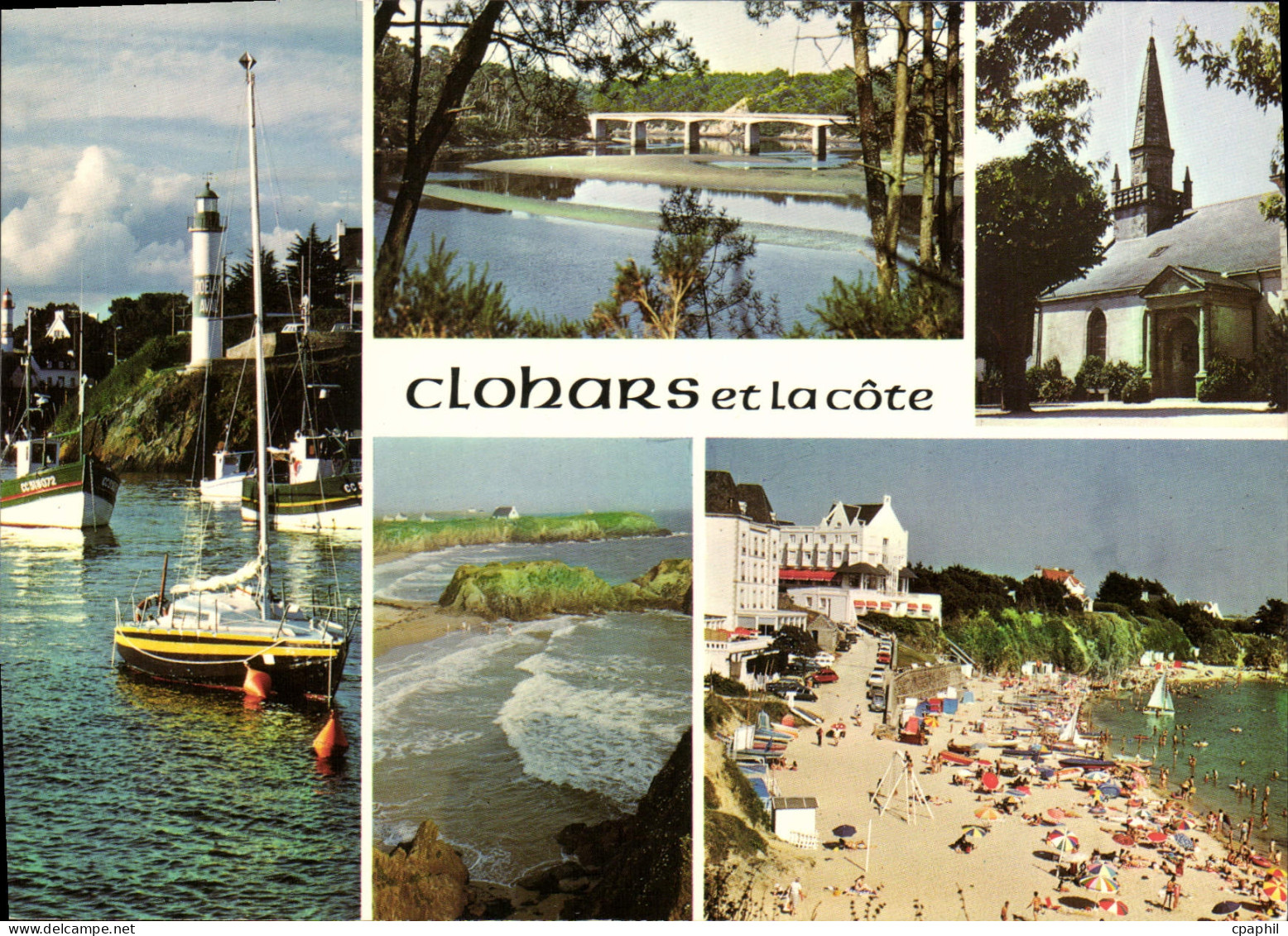 CPSM La Bretagne Pittoresque à proximite de Pont Aven et de Quimperle Clohars Carnoet le port de Doe