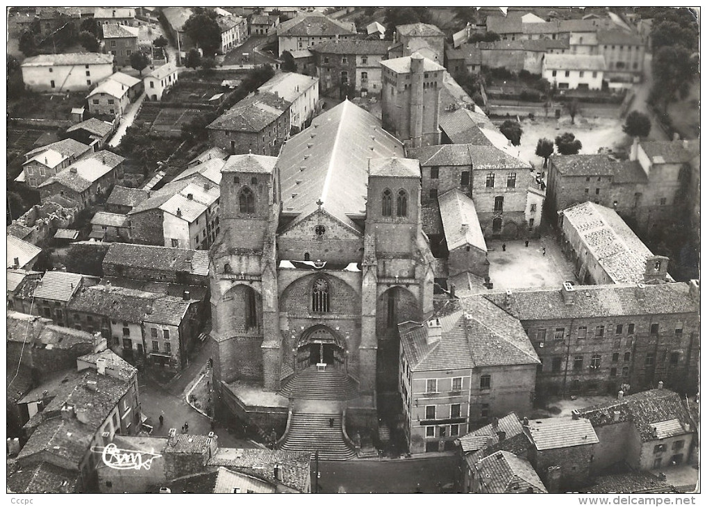 CPSM La Chaise Dieu vue aérienne