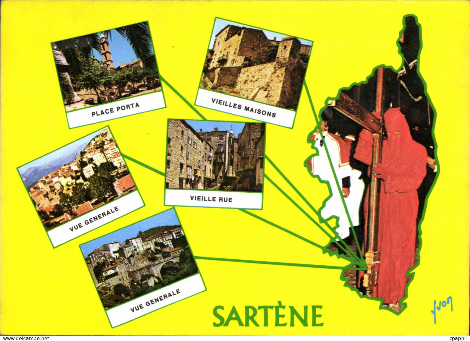 CPSM La Corse Oasis de Beaute Sartene Corse