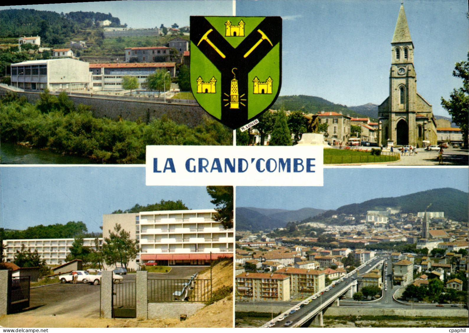 CPSM La GRANDE COMBE Le Piscine La Maison De Retraite