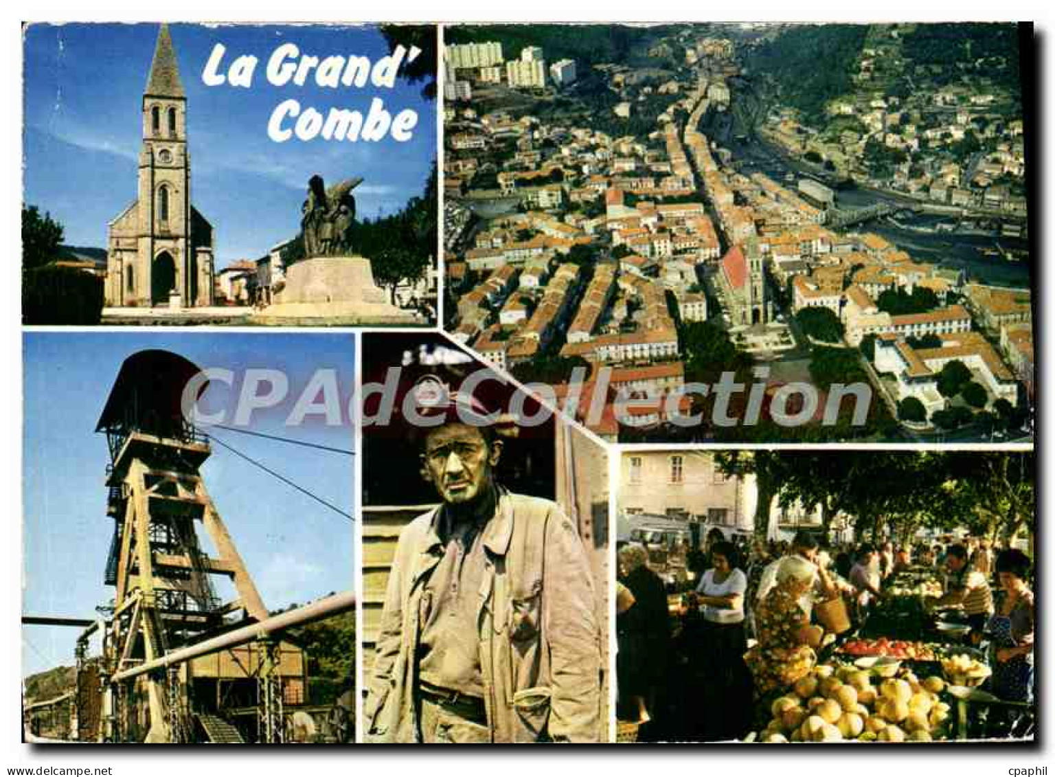 CPSM La GRANDE Combe Vue Aeriene