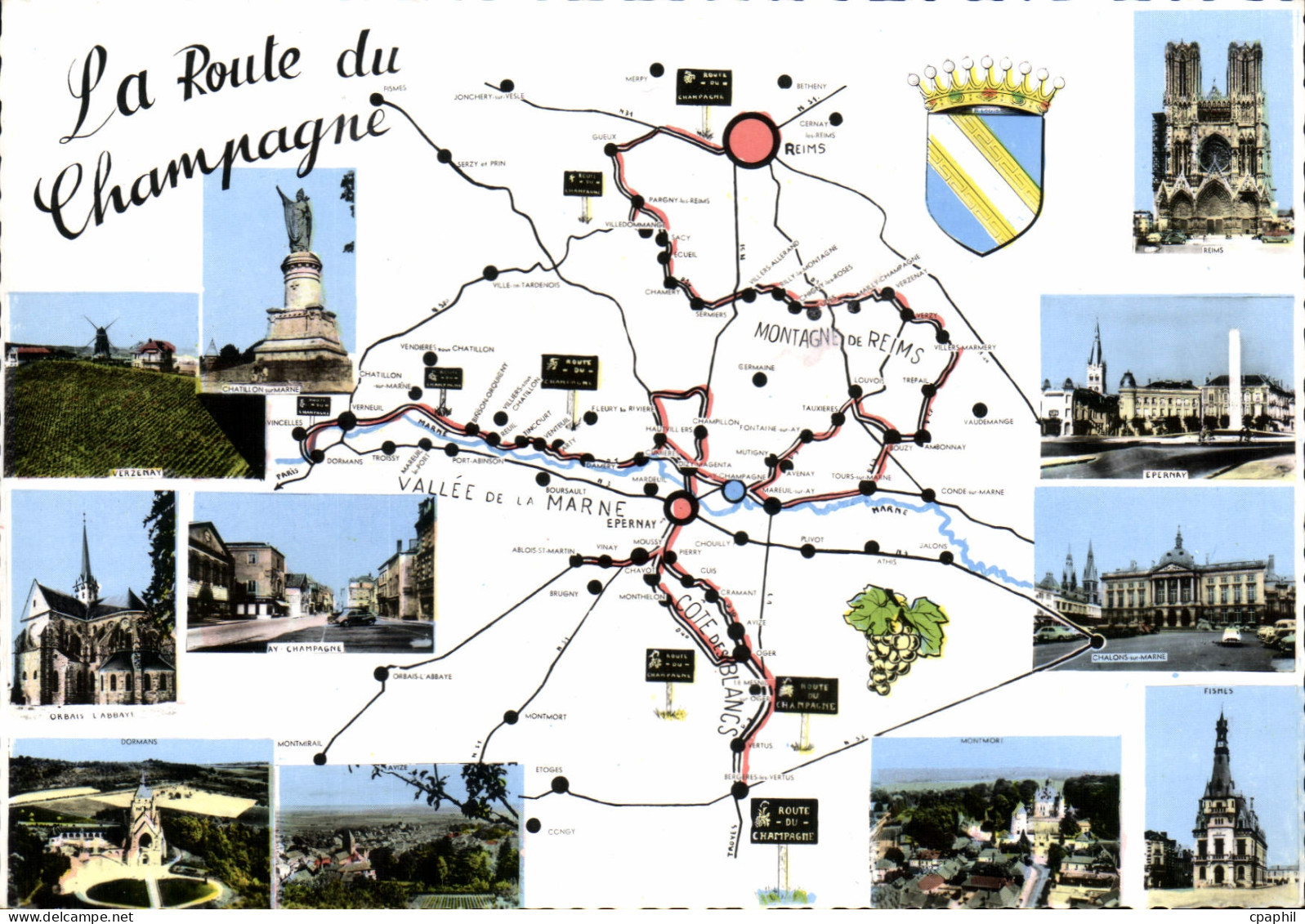 CPSM La Route Du Champagne