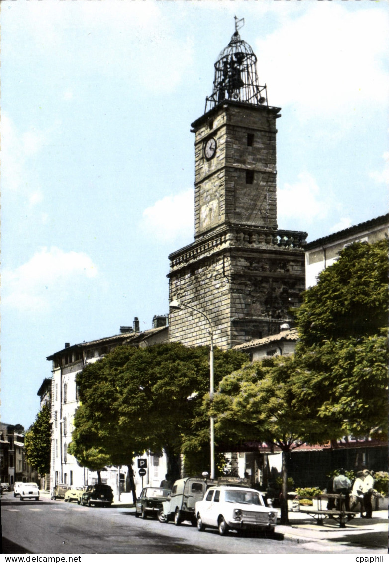 CPSM Lambesc Rue Grande Et Son Jacquemard