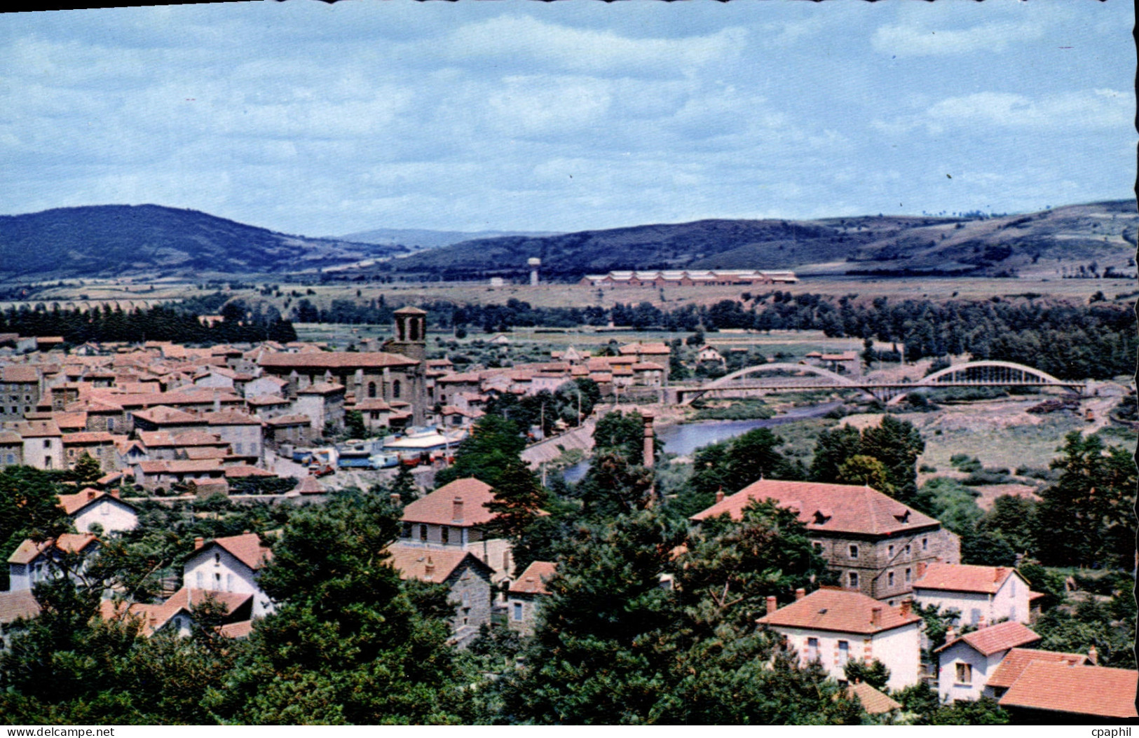 CPSM Langeac Vue Generale sur l'Allier
