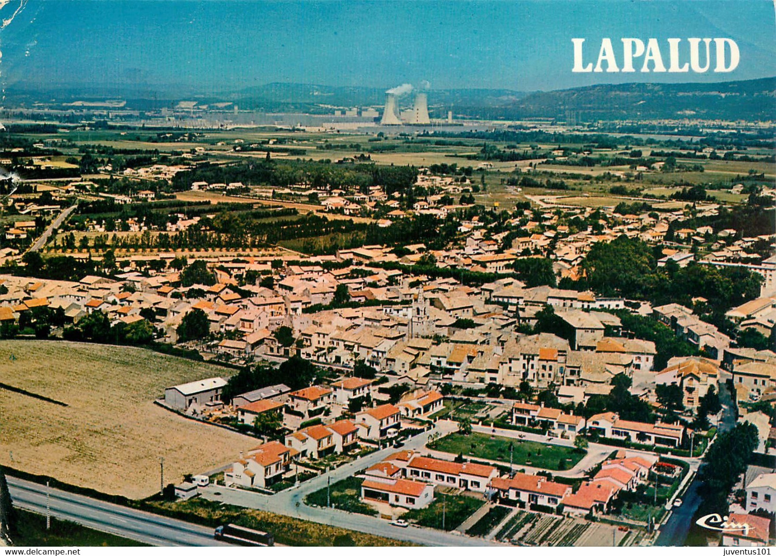 CPSM Lapalud-Vue aérienne-Timbre     L858