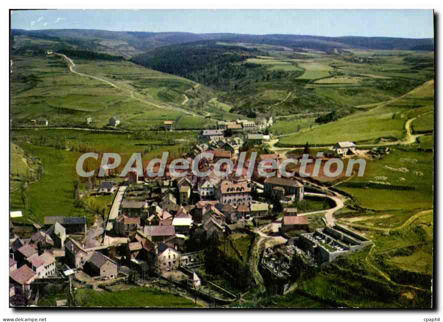 CPSM Le Bleymard Vue Generale Aerienne