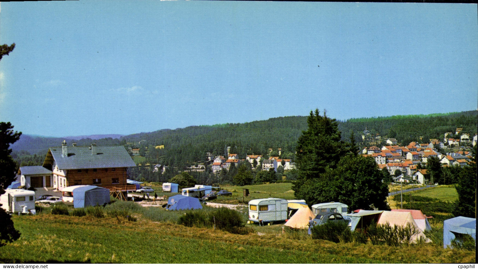 CPSM Le Chambon sur lignon Le Camping des Hirondelles
