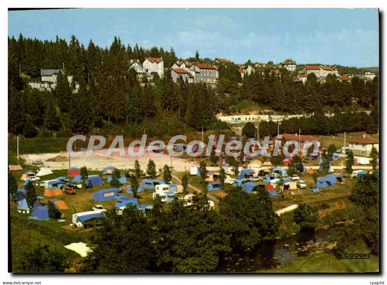 CPSM Le Chambon sur lignon Le Camping du Lignon