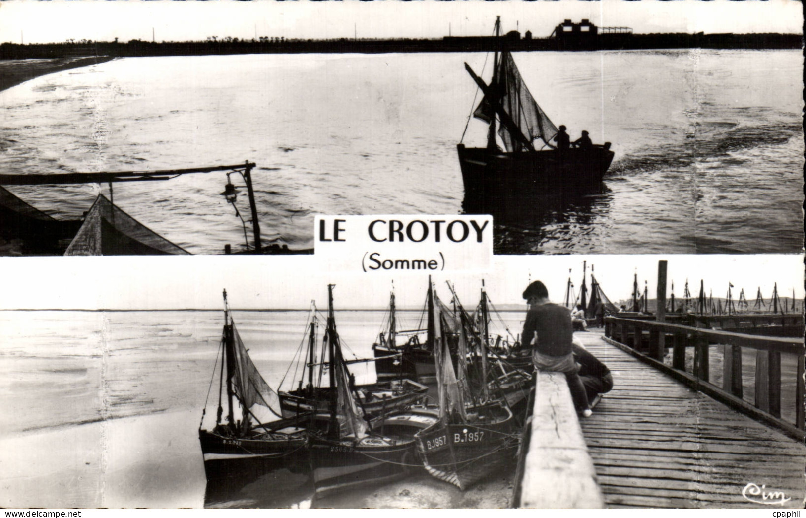 CPSM Le Crotoy Bateaux