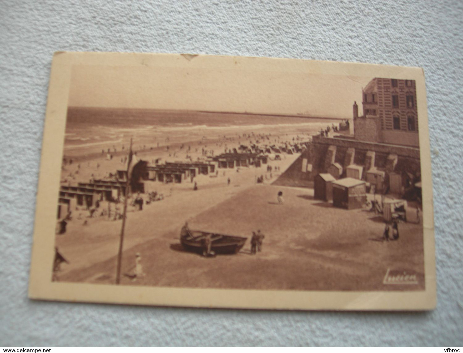 Cpsm , le Portel, descente à la plage, Pas de Calais