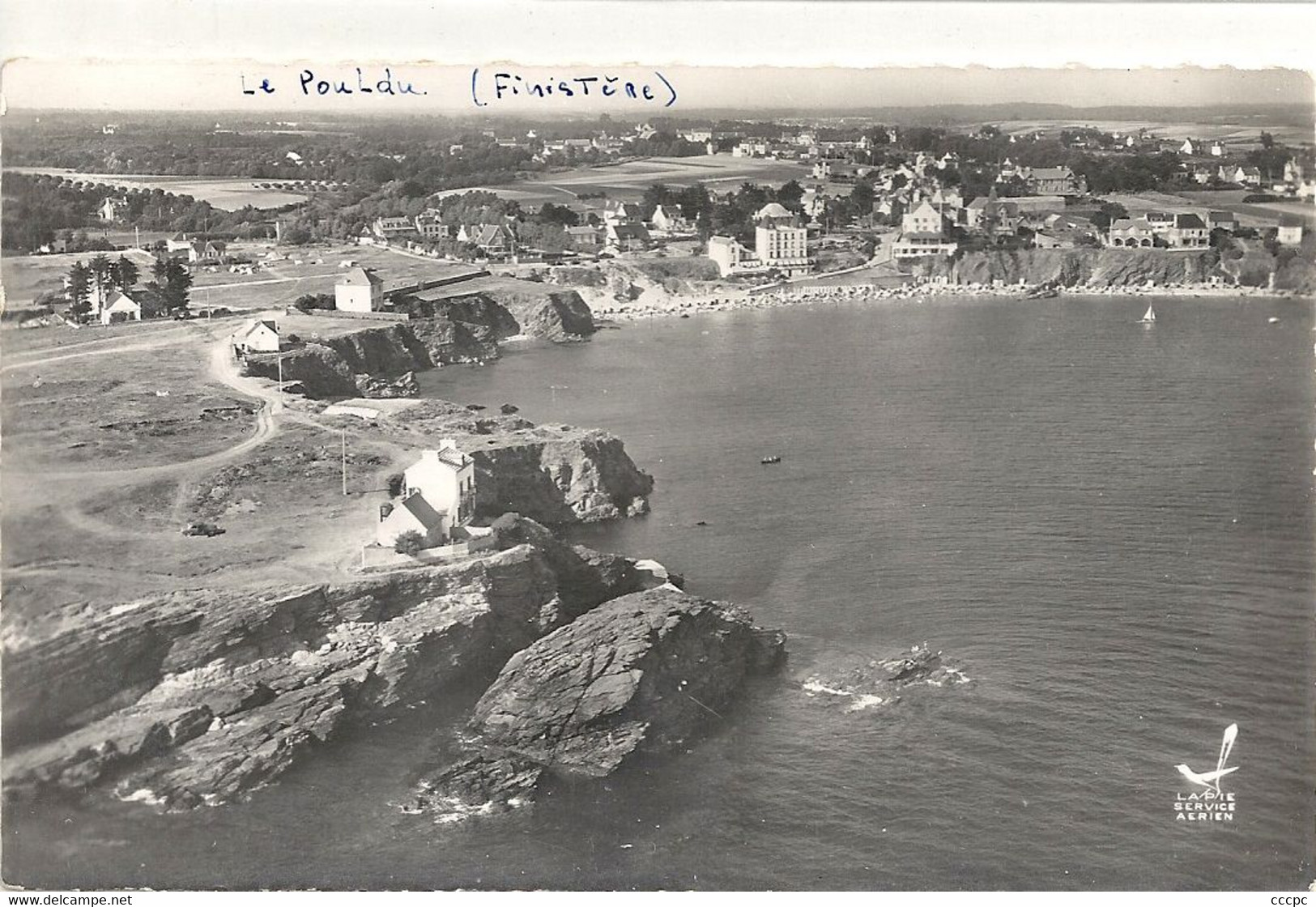 CPSM Le Pouldu vue aérienne