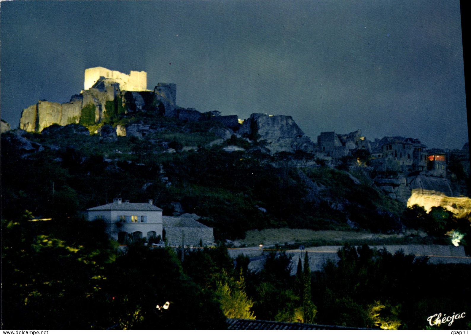 CPSM LES BAUX DE PROVENCE vue de nuit