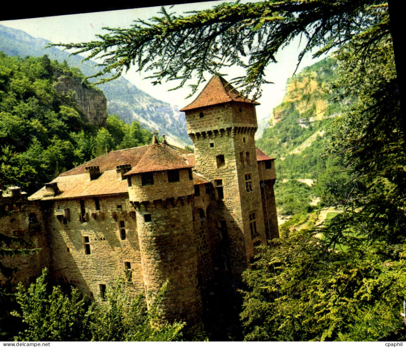 CPSM Les Gorges du Tarn Lozere Chateau de la Gaze