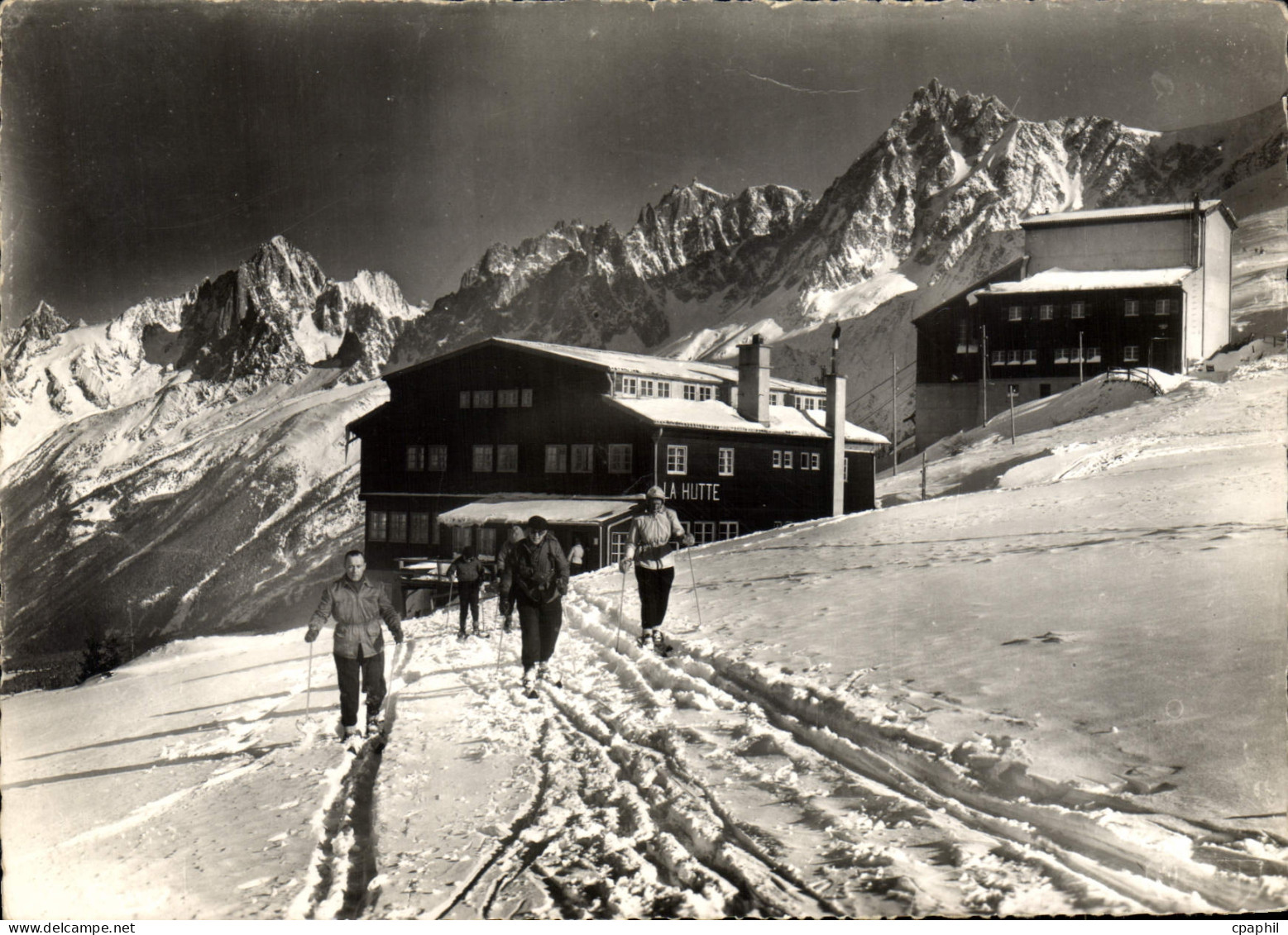 CPSM Les Houches Bellevue gare d'arrivée