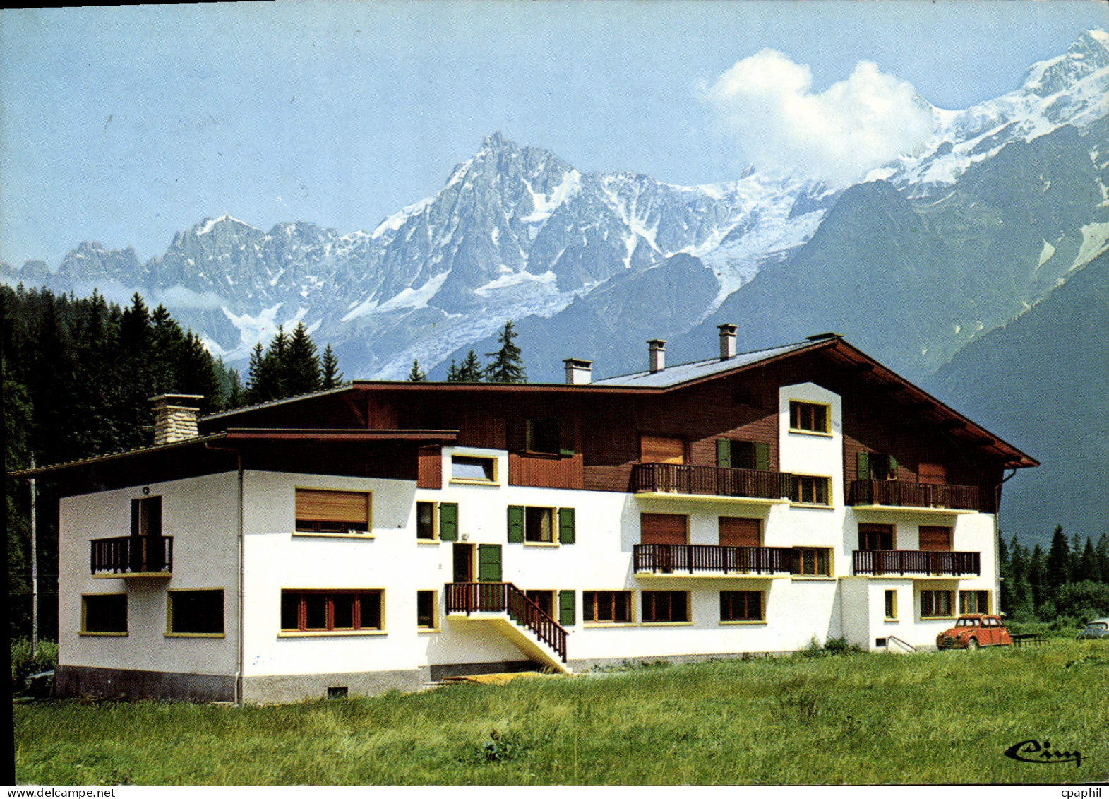 CPSM Les Houches Mont Blanc Centre Sud-Aviation Coubevoie Suresnes