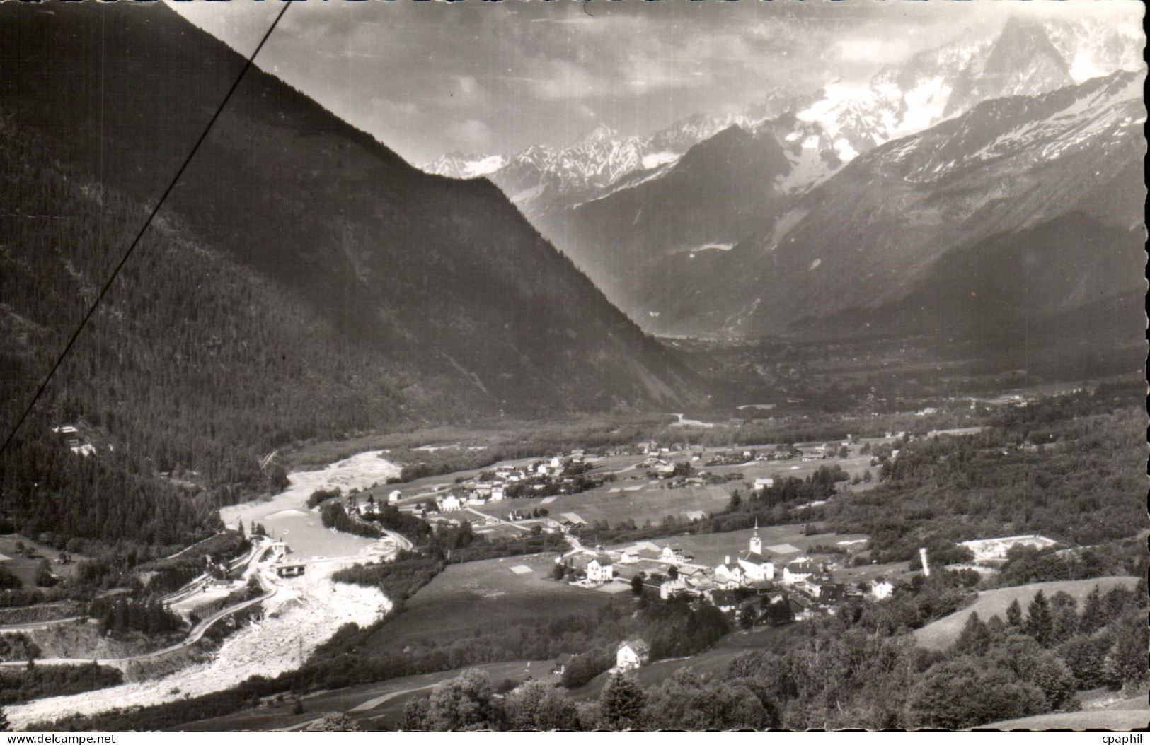 CPSM Les Houches Mont Blanc Vue Generale