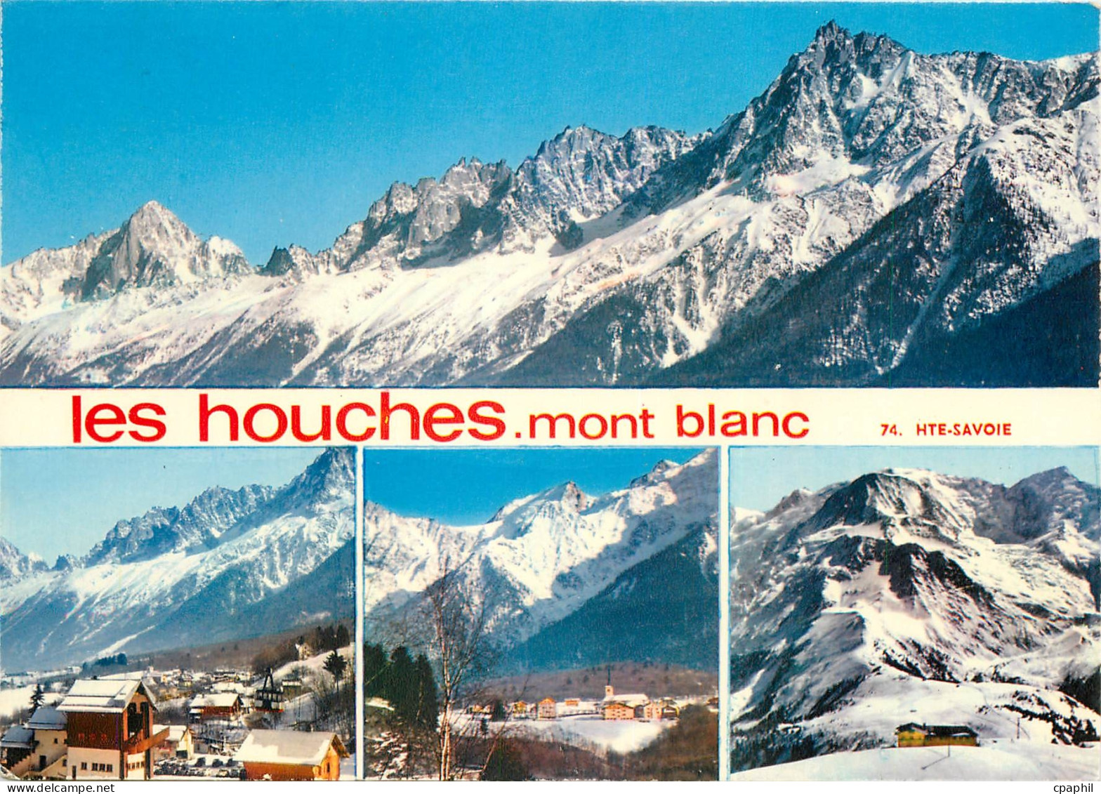 CPSM Les Houches Mont Blancs (Hte Savoie) alt 1008 m Sports d'Hiver