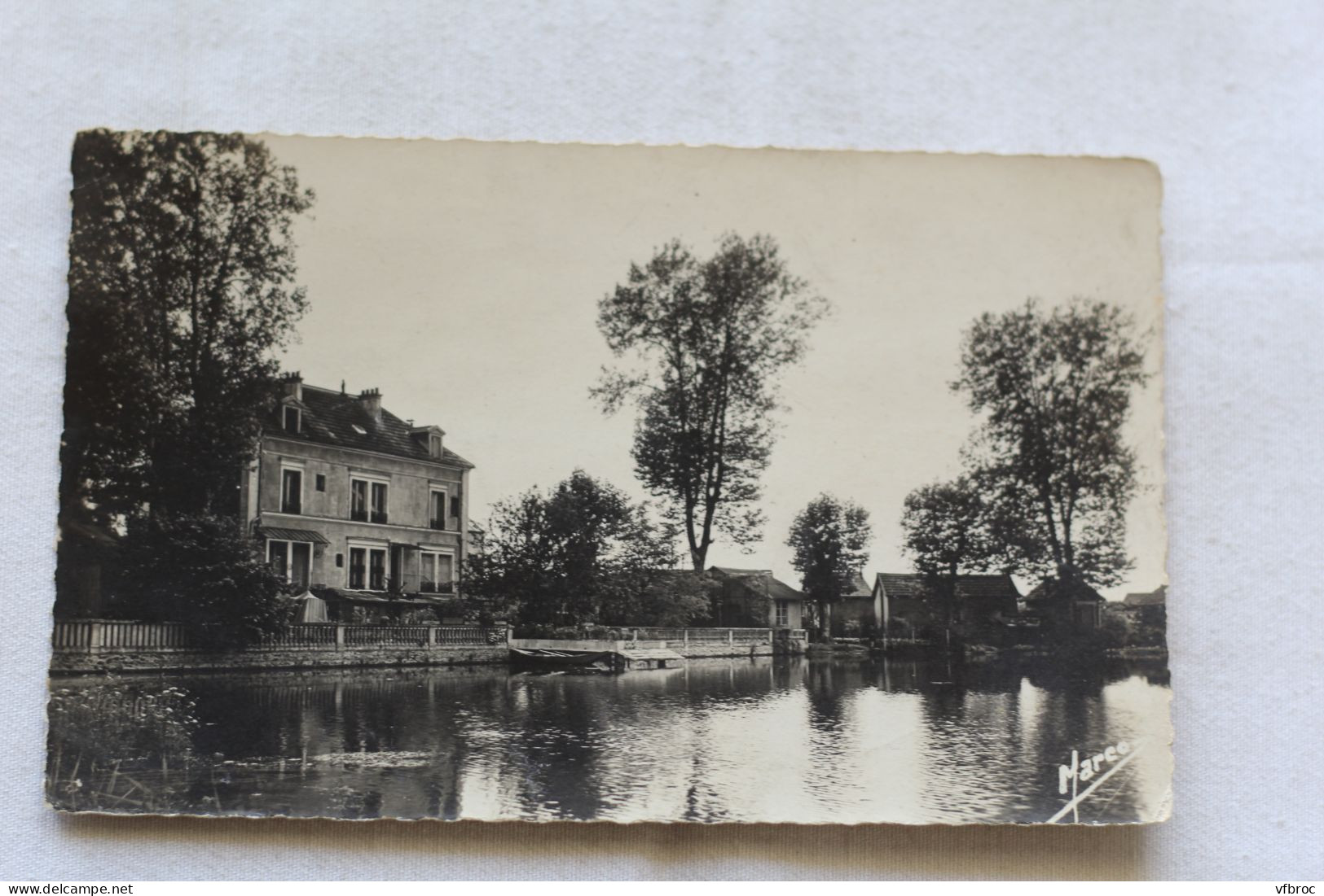 Cpsm, Livry Gargan, lac Sévigné, Seine saint Denis 93