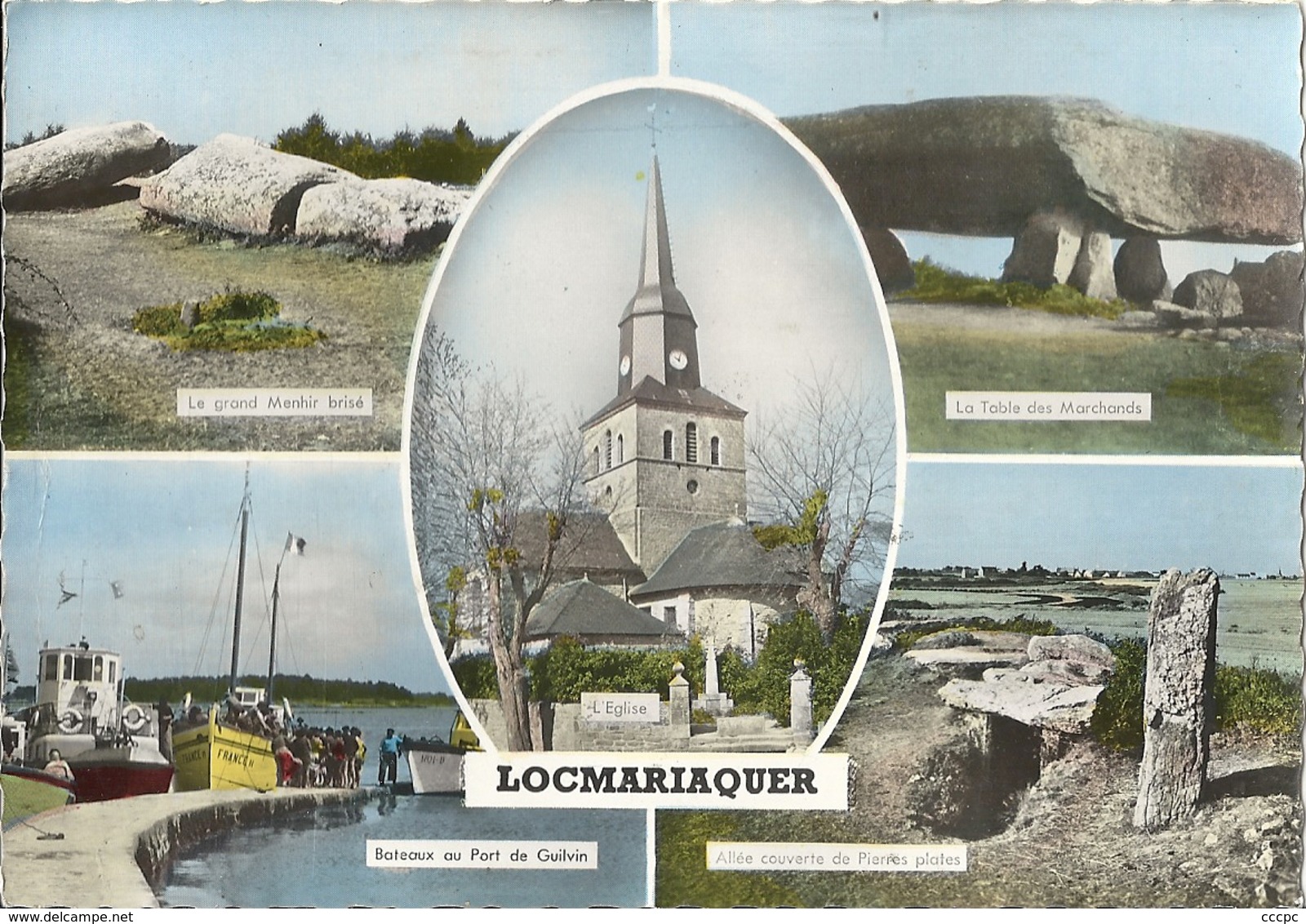 CPSM Locmariaquer vues multiples dolmen et menhirs