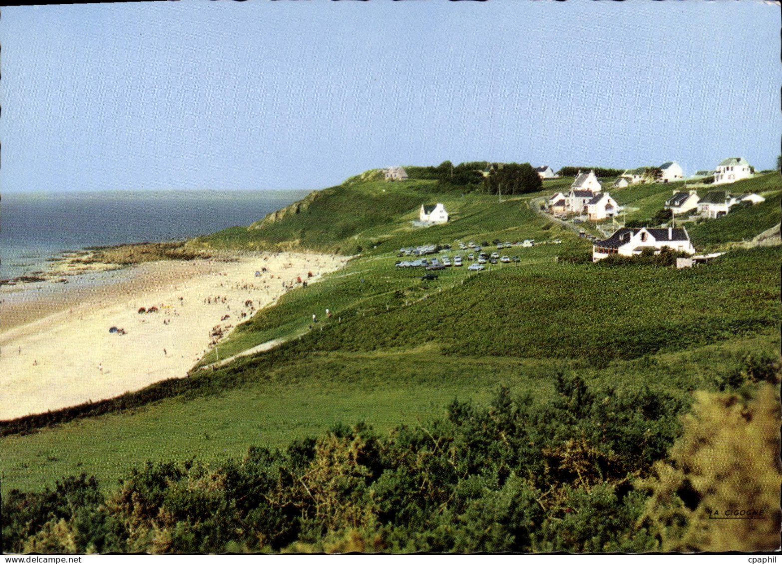 CPSM Locquirec La Plage Des Sables Blancs