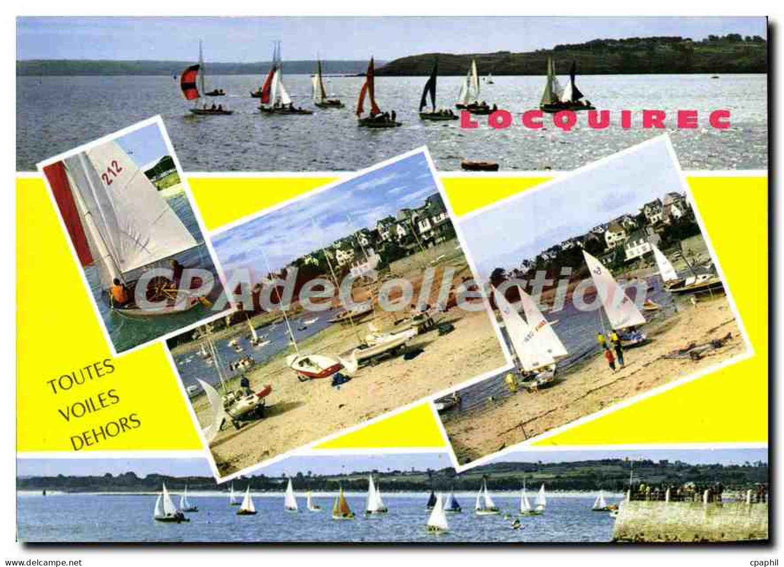 CPSM Locquirec toutes voiles dehors