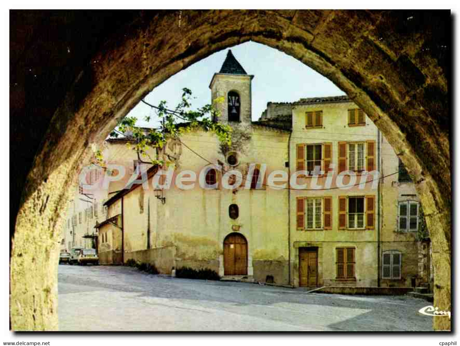 CPSM Lorgues Var La Porte et Chapelle St Francois