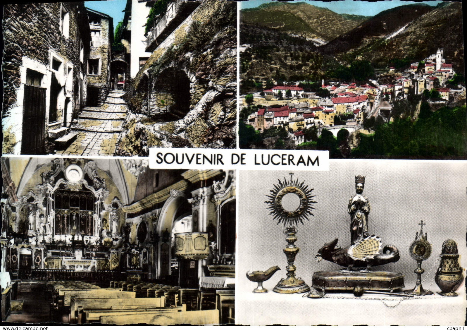 CPSM Luceram souvenir