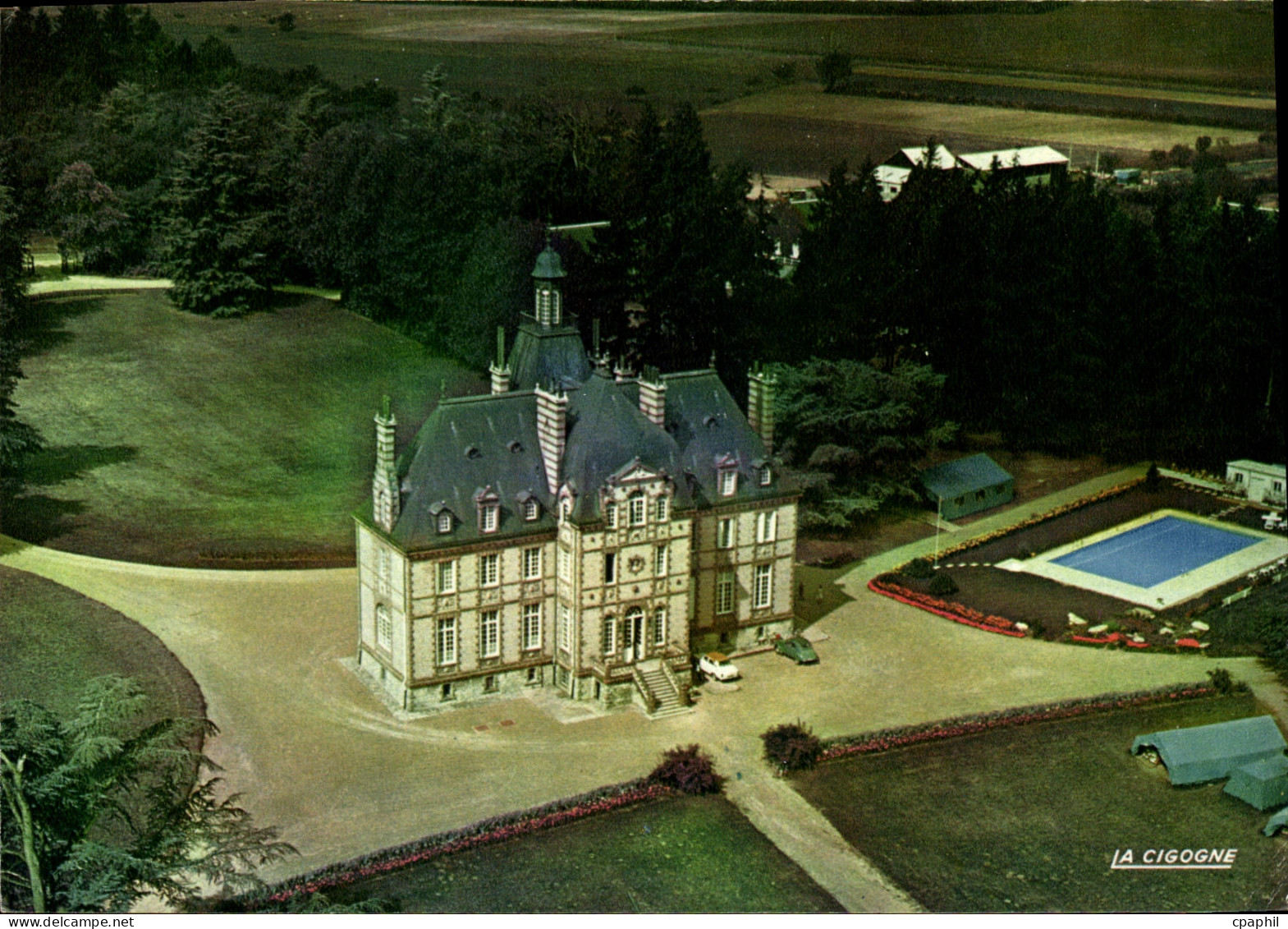 CPSM Malicorne Le Chateau de Rive Sarthe SNCF