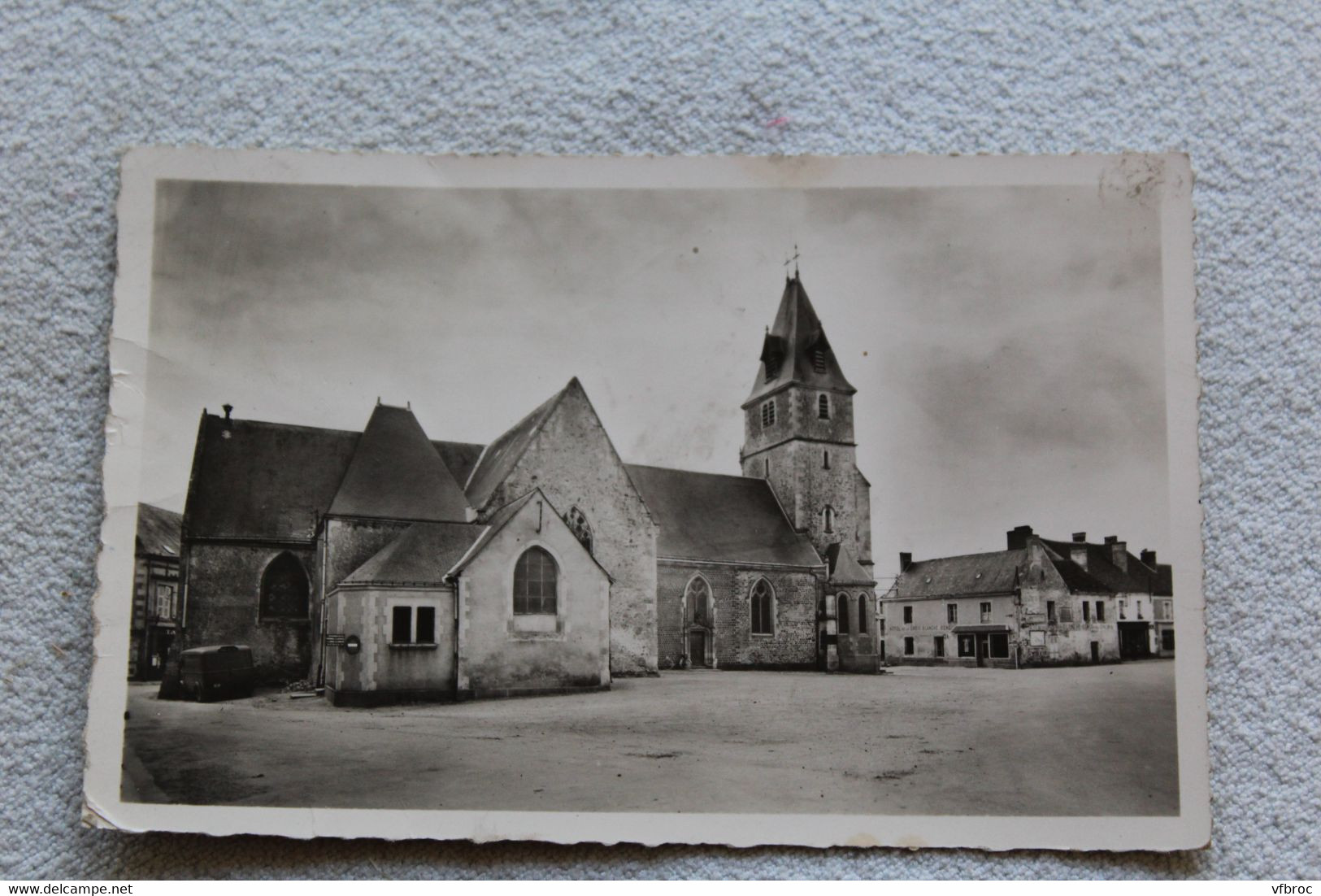 Cpsm, Marolles les Braults, l'église, Sarthe 72