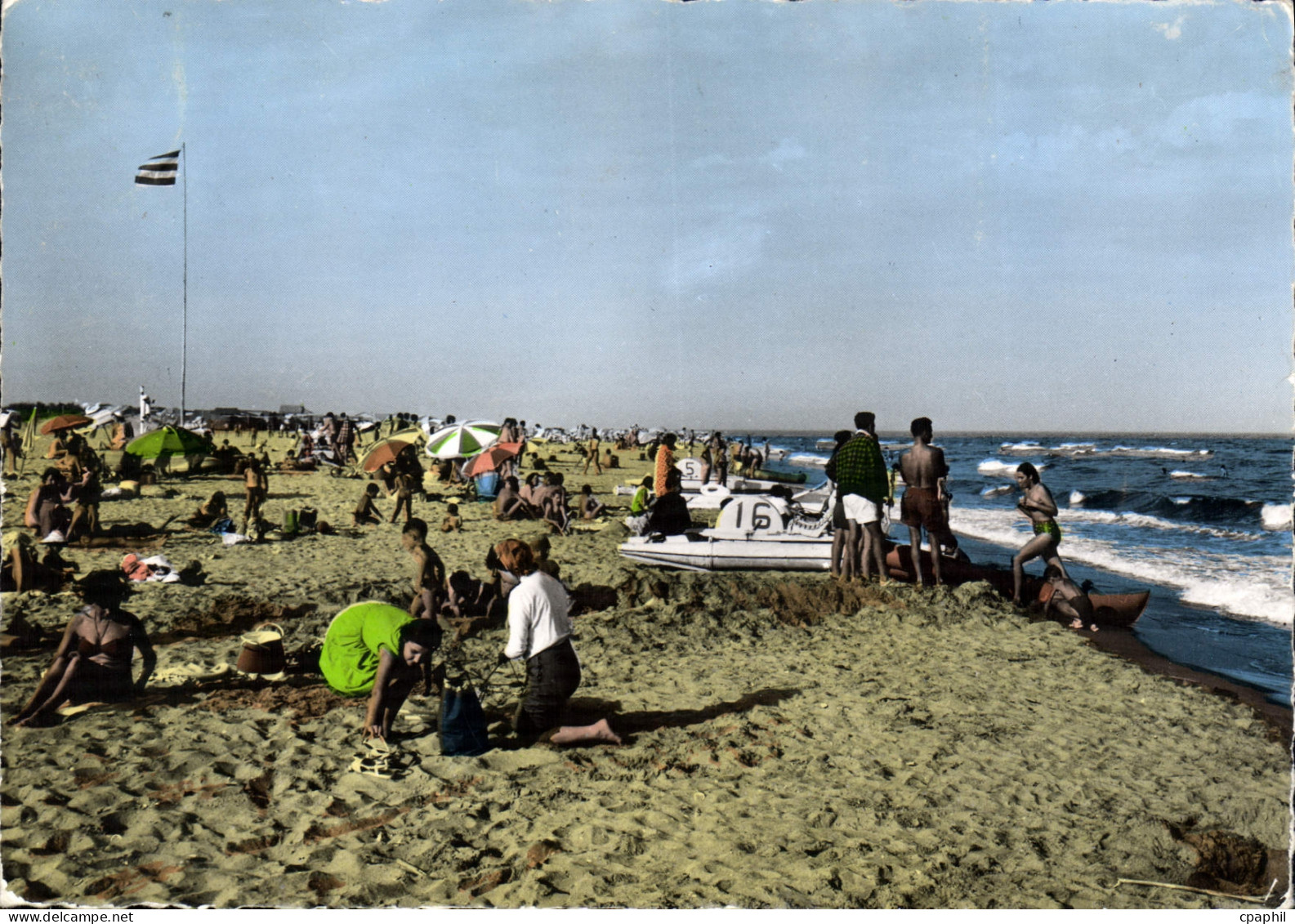 CPSM Marseillan Plage Sa Plage De Sable Fin