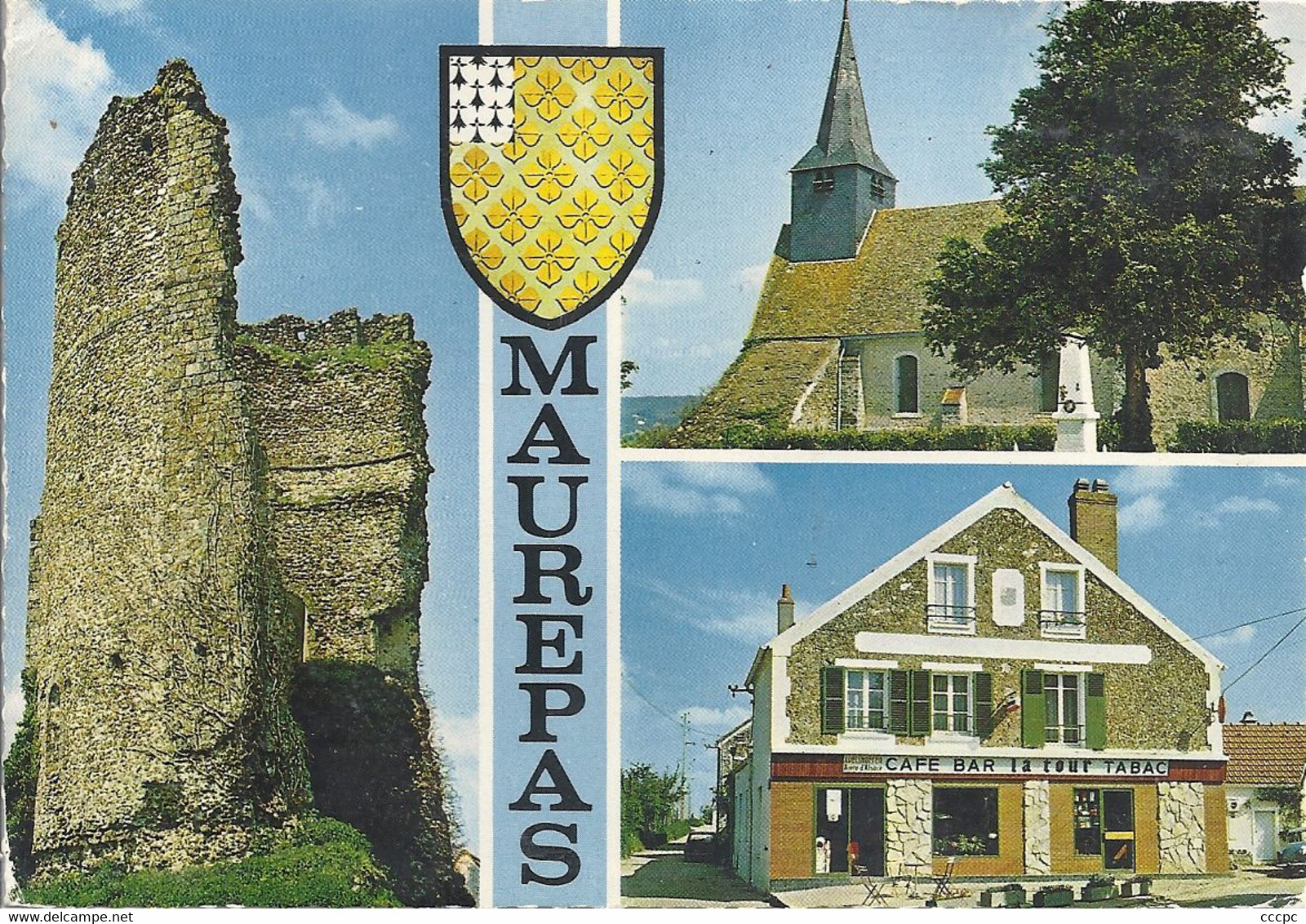 CPSM Maurepas vues multiples Blason