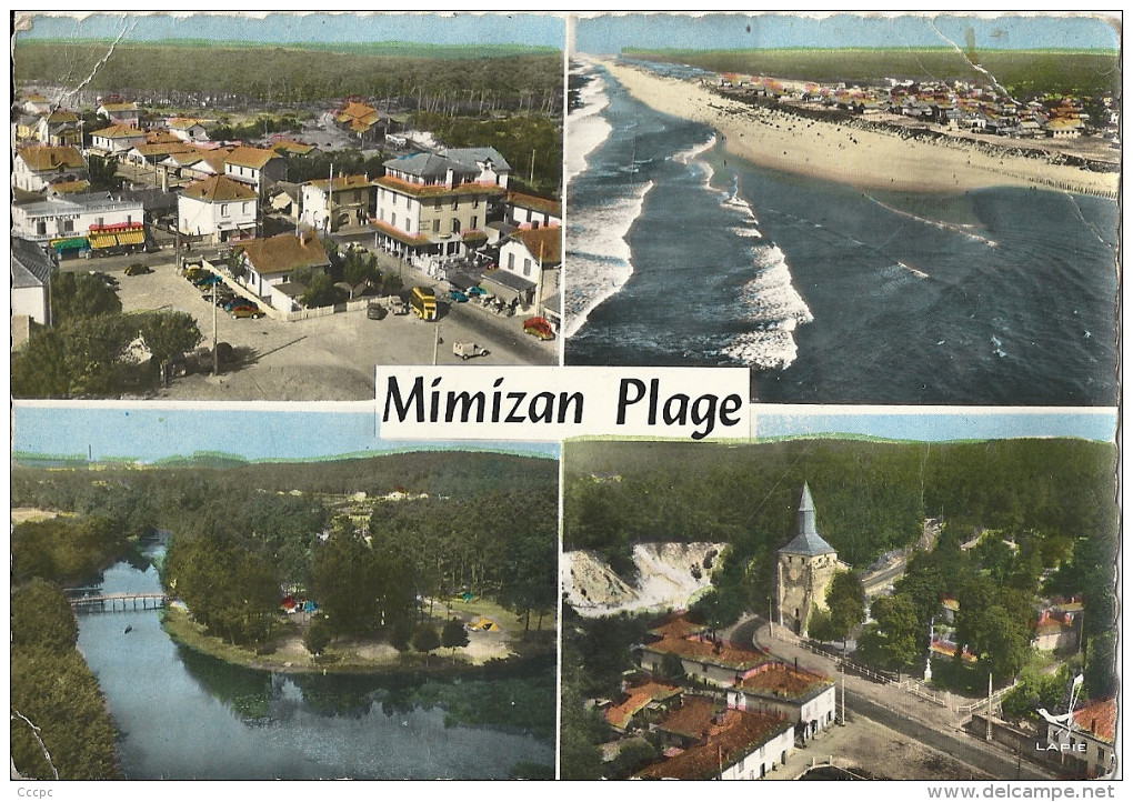 CPSM Mimizan vues aériennes multiples