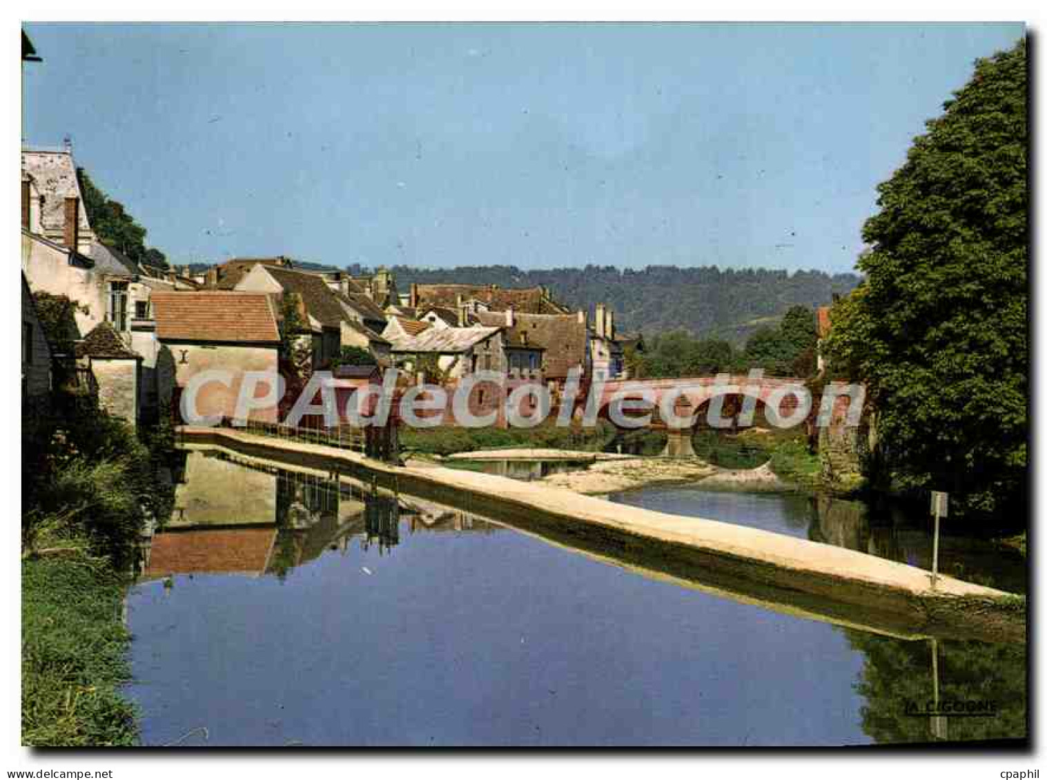 CPSM MONTBARD Brenne et pont