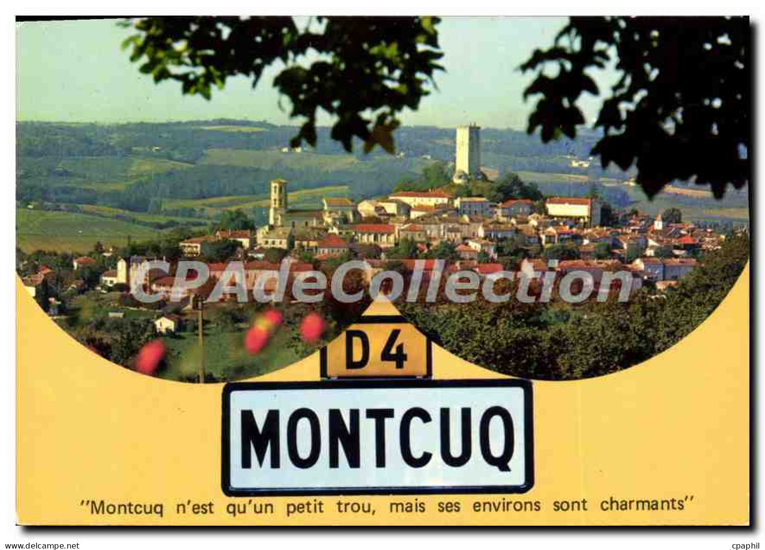 CPSM Montcuq Capitale Du Quercy Blanc