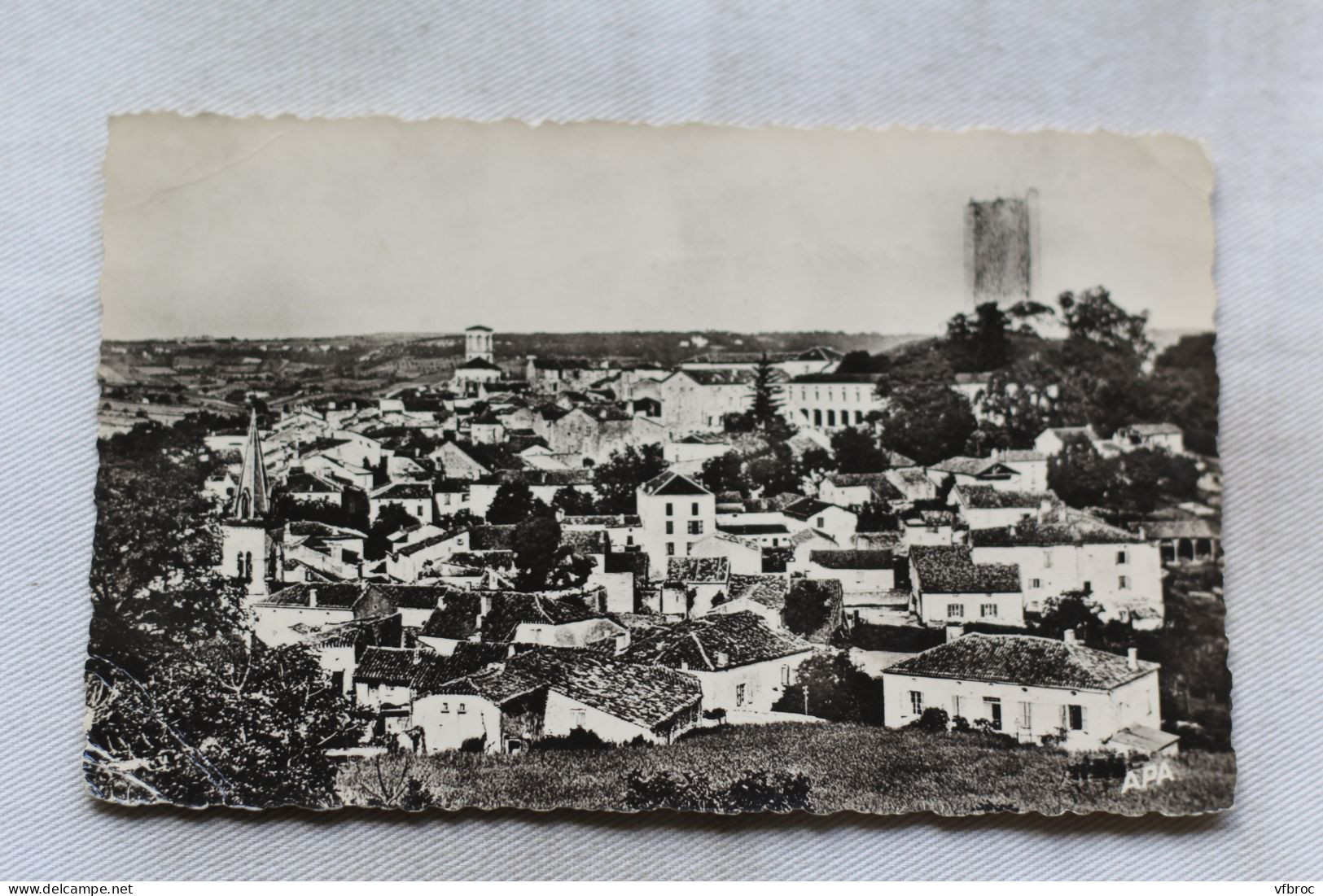Cpsm, Montcuq, école supérieure des garçons et tour, Lot 46