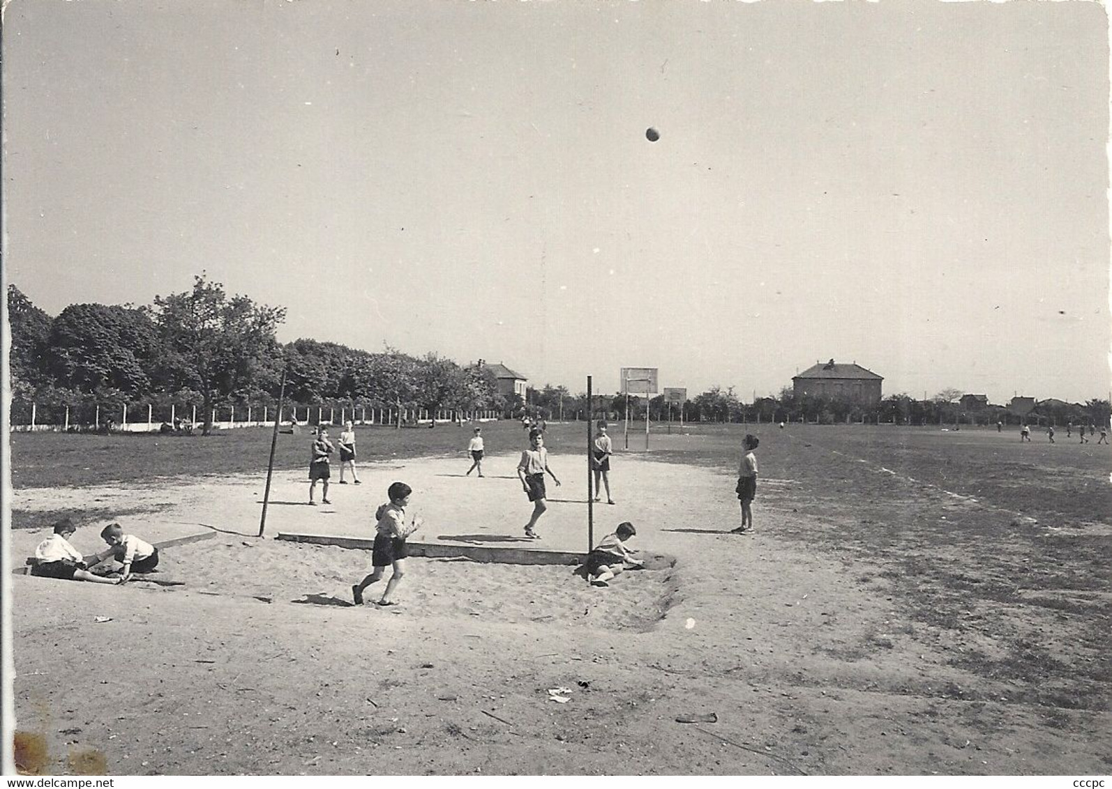 CPSM Montesson Ecole Th. Roussel Un Stade
