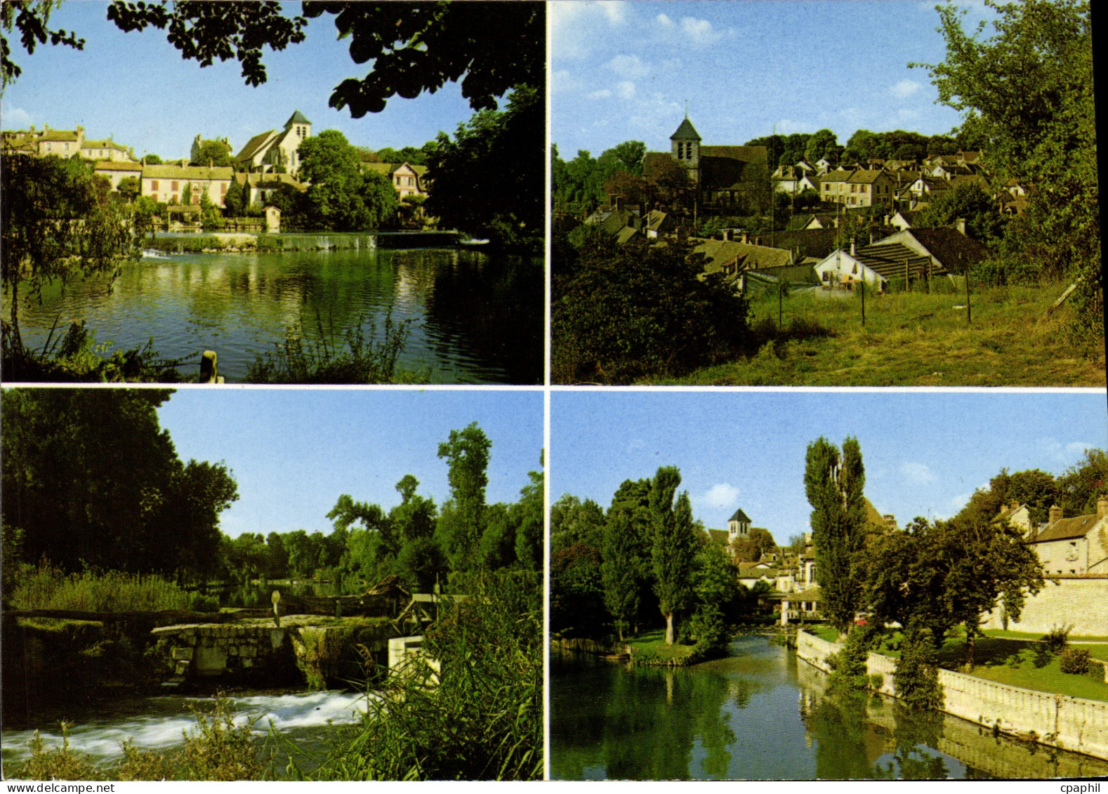 CPSM Montigny sur Loing Les Bords du Loing Vue d'ensemble