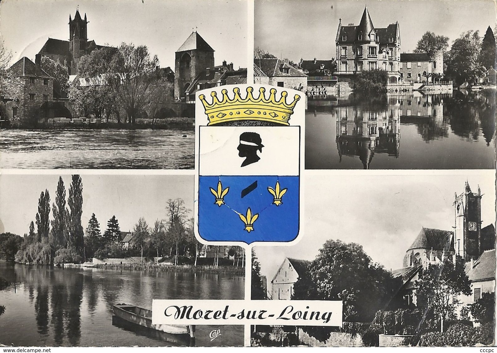 CPSM Moret-sur-Loing Vues Multiples Armoiries