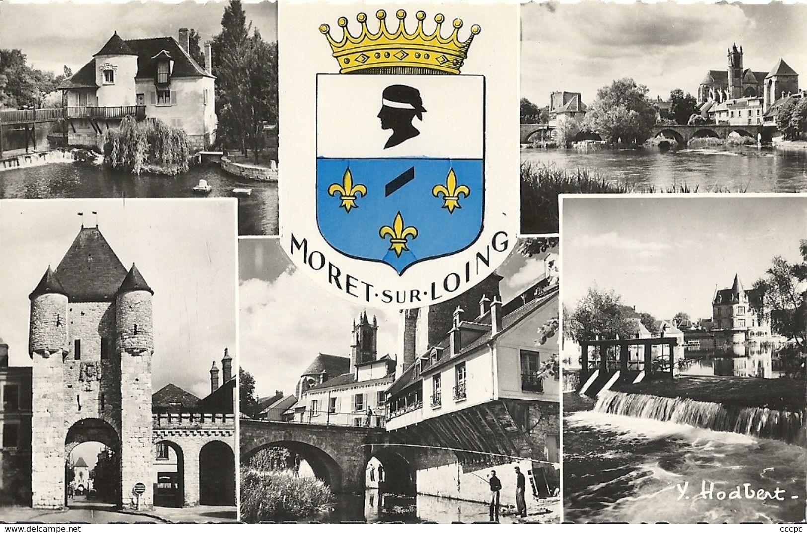 CPSM Moret-sur-Loing Vues Multiples Armoiries