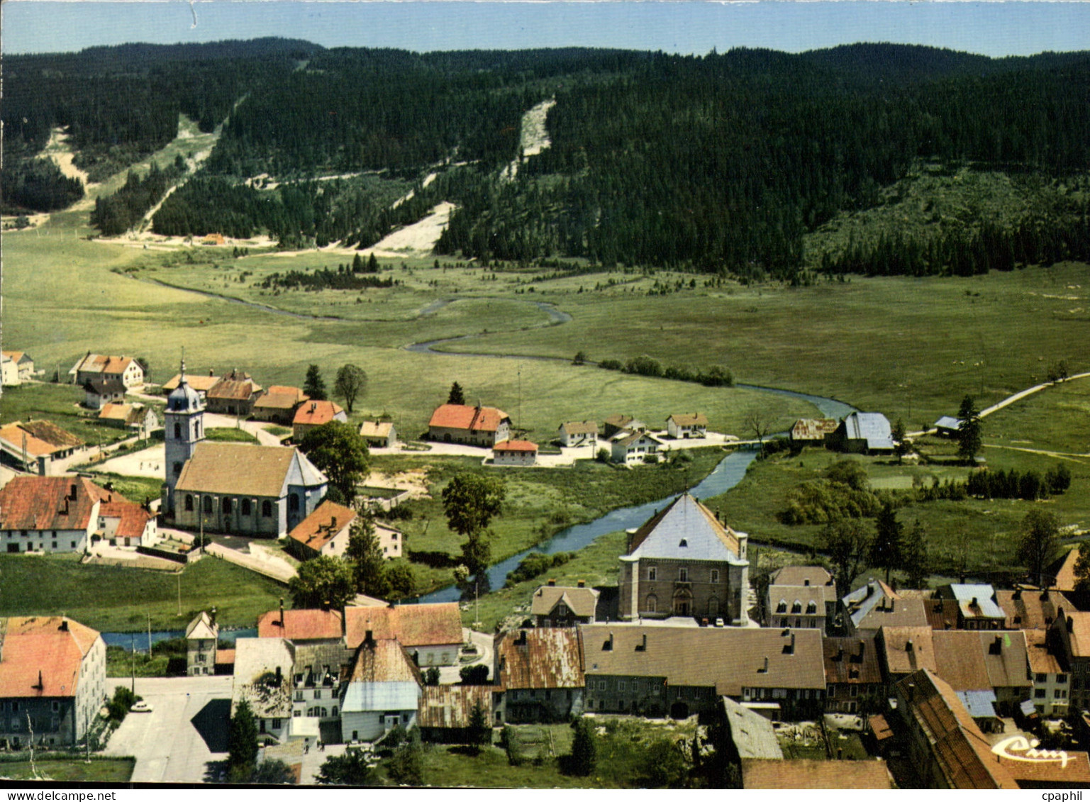 CPSM Mouthe Vue Aerienne