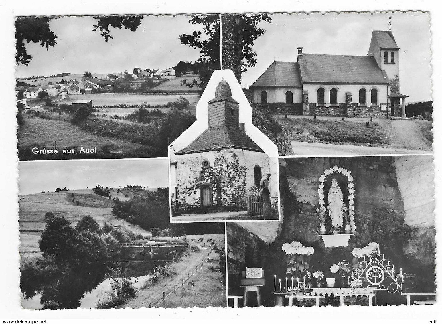 CPSM MULTIVUES GRUSSE AUS AUEL BEI BURG - REULAND, PROVINCE DE LIEGE, BELGIQUE