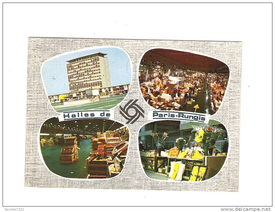 CPSM MULTIVUES - HALLES DE PARIS-RUNGIS -