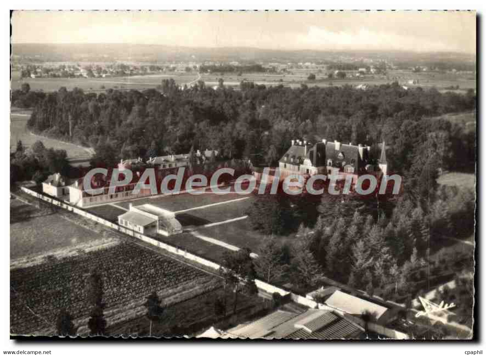 CPSM Mussidan Le Chateau De Bossy Vue Aerienne