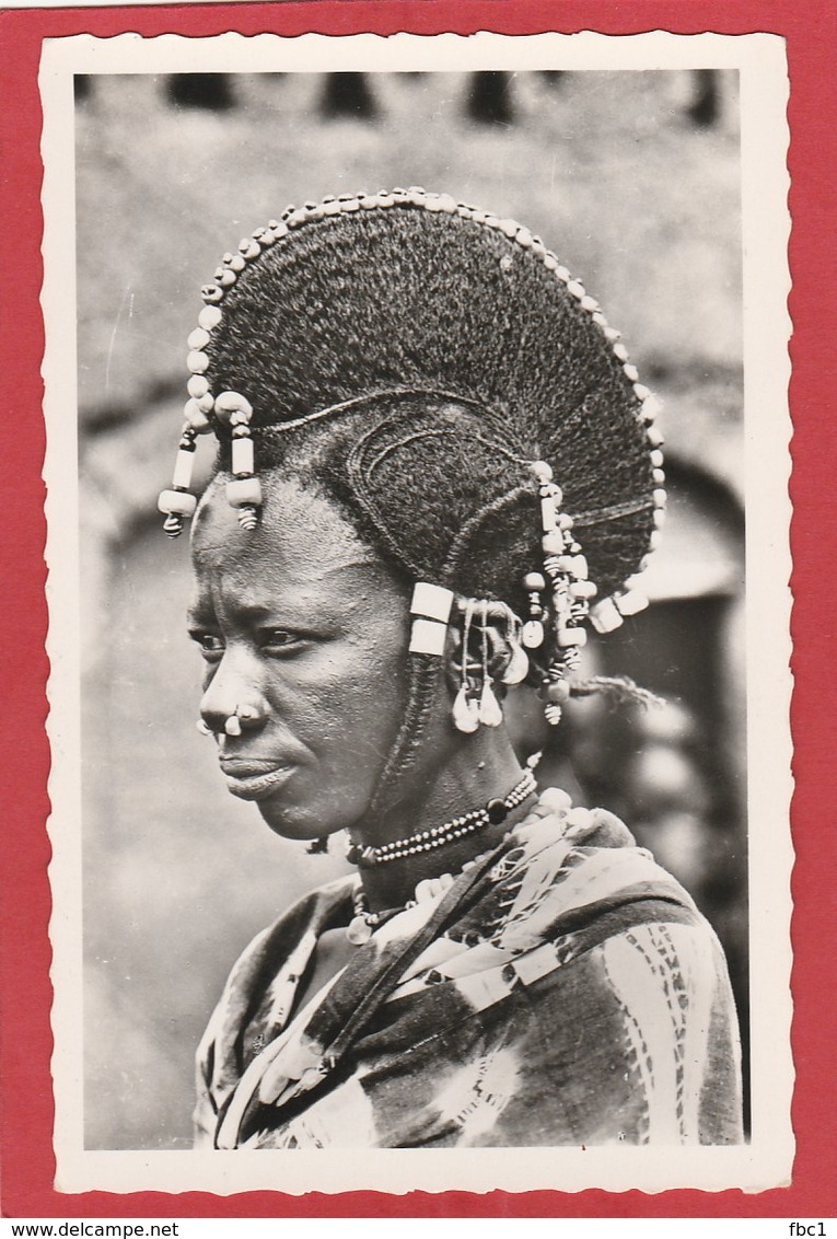 CPSM: Niger - Coiffure de Femme Peule (Editeur Labitte N°19)