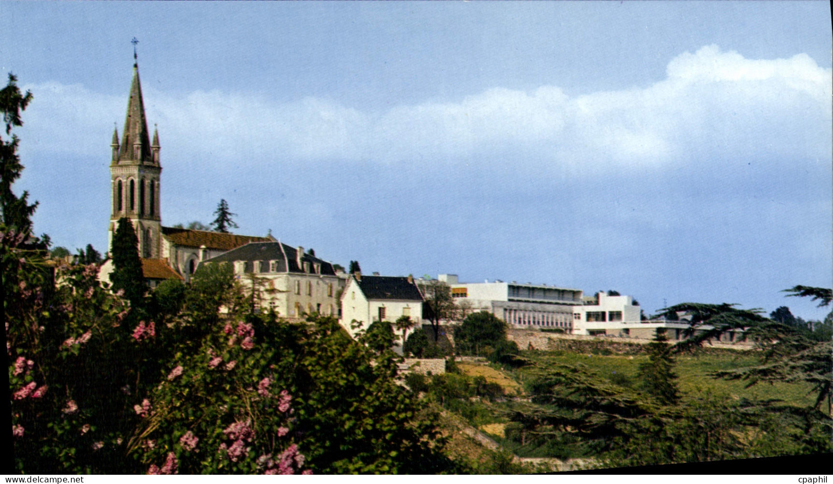 CPSM NONTRON église maison de retraite