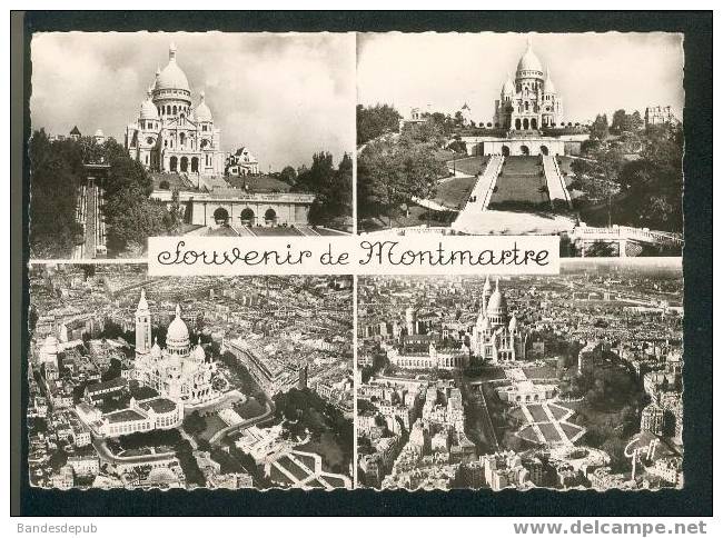 CPSM - Paris - Souvenir de Montmartre (4 vues GREFF S.E.R.P. éditeur n°156)