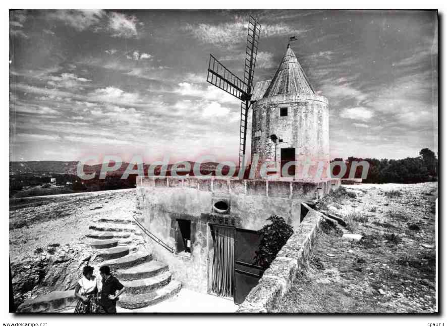 CPSM Paysage De Provence Le Moulin D'Alphonse Daudet Fontvieille