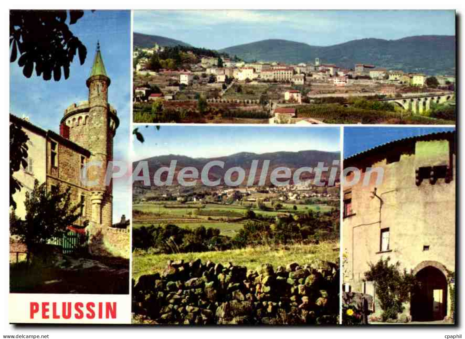 CPSM Pelussin tour du Chateau de Virieu Vue Generale