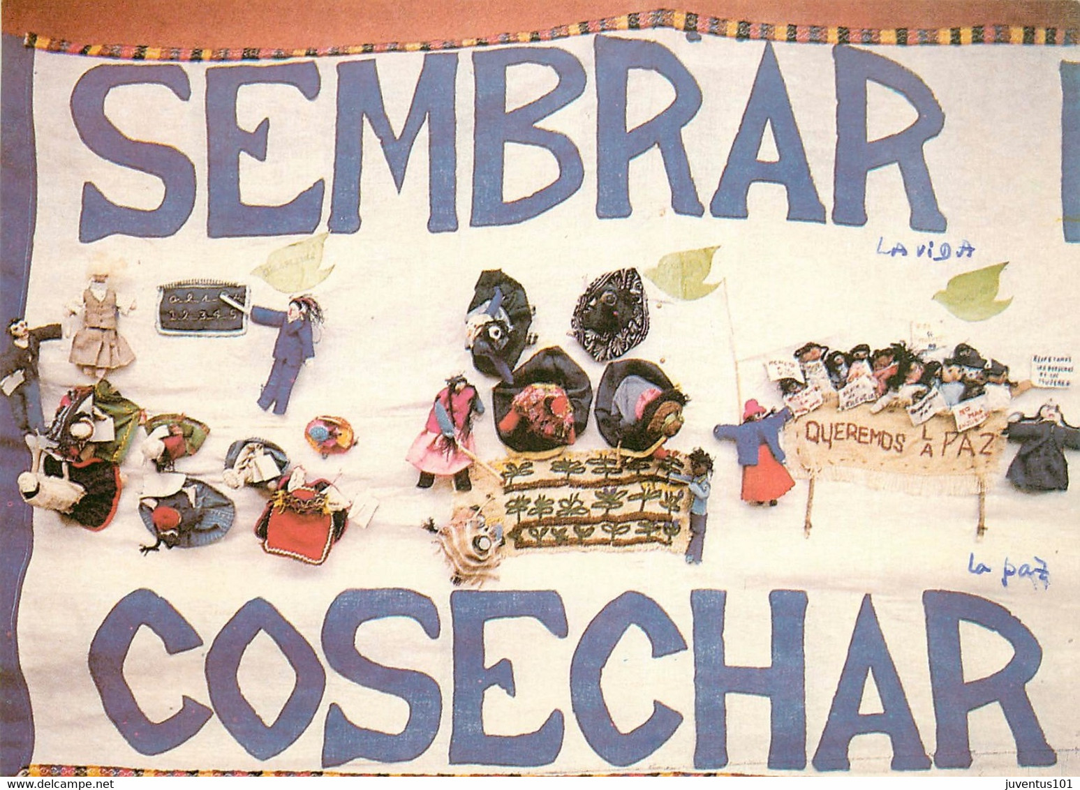 CPSM Perú-Sicuani-Banderola hecha por los comités de Mujeres-Actividades de Mujeres   L1850